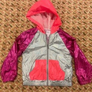 More Than Magic Kids Metallic Bomber Jacket/Windbreaker. Size 4/5